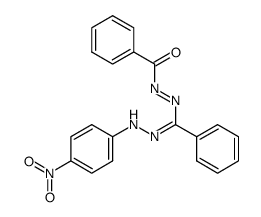 1(5)-benzoyl-5(1)-(4-nitrophenyl)-3-phenylformazan结构式