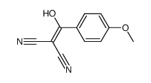 α-cyano-β-hydroxy-p-methoxycinnamonitrile Structure