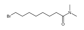 8-Brom-N.N-dimethyl-octansaeureamid结构式