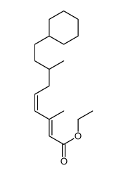 ethyl (2E,4E)-9-cyclohexyl-3,7-dimethylnona-2,4-dienoate结构式