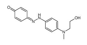 4-[[4-[2-hydroxyethyl(methyl)amino]phenyl]hydrazinylidene]cyclohexa-2,5-dien-1-one结构式