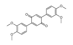 2,5-bis(3,4-dimethoxyphenyl)cyclohexa-2,5-diene-1,4-dione Structure