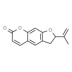 2,3-Dihydro-2-isopropenyl-7H-furo[3,2-g][1]benzopyran-7-one Structure