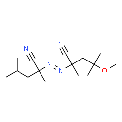 2-[(1-Cyano-1,3-dimethylbutyl)azo]-4-methoxy-2,4-dimethylpentanenitrile结构式