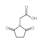 1-Pyrrolidineaceticacid, 2,5-dioxo- structure