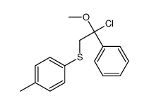 1-(2-chloro-2-methoxy-2-phenylethyl)sulfanyl-4-methylbenzene Structure