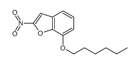7-hexoxy-2-nitro-1-benzofuran结构式