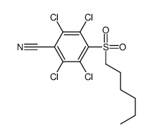 4-Hexylsulfonyl-2,3,5,6-tetrachlorobenzonitrile结构式