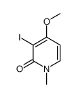 3-iodo-4-methoxy-1-methylpyridin-2-one Structure