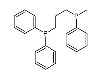 3-diphenylphosphanylpropyl-methyl-phenylphosphane结构式