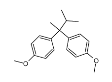 2,2-bis-(4-methoxy-phenyl)-3-methyl-butane结构式