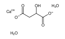 calcium,2-hydroxybutanedioate,dihydrate结构式