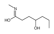 4-hydroxy-N-methylheptanamide Structure