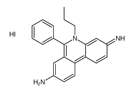 6-phenyl-5-propylphenanthridin-5-ium-3,8-diamine,iodide Structure
