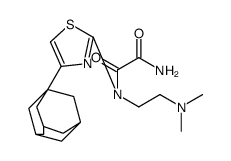 N'-[4-(1-adamantyl)-1,3-thiazol-2-yl]-N'-[2-(dimethylamino)ethyl]oxamide结构式