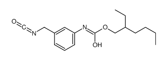 2-ethylhexyl (3-isocyanatomethylphenyl)-carbamate structure