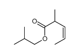 2-methylpropyl 2-methylpent-3-enoate结构式