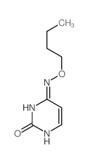 2(1H)-Pyrimidinone,6-(butoxyamino)-结构式