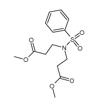 3,3'-benzenesulfonylimino-di-propionic acid dimethyl ester Structure