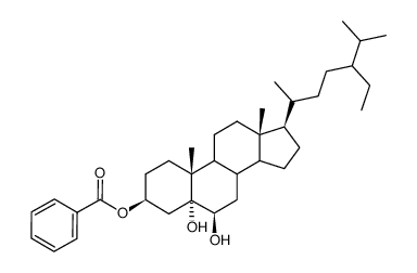 5α-Stigmastane-3β,5,6β-triol 3-benzoate结构式