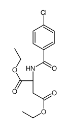 diethyl (2S)-2-[(4-chlorobenzoyl)amino]butanedioate结构式