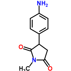 3-(4-Aminophenyl)-1-methyl-2,5-pyrrolidinedione结构式
