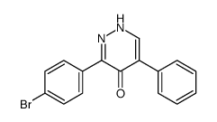 3-(4-bromophenyl)-5-phenyl-1H-pyridazin-4-one结构式