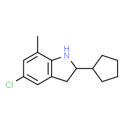 1H-Indole,5-chloro-2-cyclopentyl-2,3-dihydro-7-methyl-(9CI)结构式