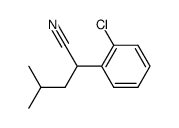 2-(2-Chloro-phenyl)-4-methyl-pentanenitrile结构式