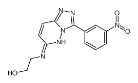 2-[[3-(3-nitrophenyl)-[1,2,4]triazolo[4,3-b]pyridazin-6-yl]amino]ethanol Structure