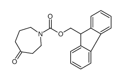 9H-fluoren-9-ylmethyl 4-oxoazepane-1-carboxylate结构式