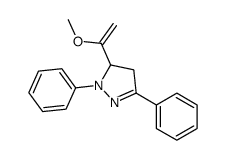 3-(1-methoxyethenyl)-2,5-diphenyl-3,4-dihydropyrazole Structure