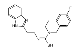 Thiourea, N-[2-(1H-benzimidazol-2-yl)ethyl]-N-ethyl-N-[(4-fluorophenyl)methyl]- (9CI) structure