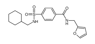 Benzamide, 4-[[(cyclohexylmethyl)amino]sulfonyl]-N-(2-furanylmethyl)- (9CI) Structure