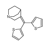 3-(dithiophen-2-ylmethylidene)-1-azabicyclo[2.2.2]octane结构式