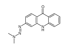 3-(dimethylaminodiazenyl)-10H-acridin-9-one结构式