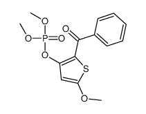 (2-benzoyl-5-methoxythiophen-3-yl) dimethyl phosphate结构式