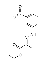 ethyl 2-[(4-methyl-3-nitrophenyl)hydrazinylidene]propanoate Structure