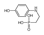 2-(4-hydroxyanilino)ethylphosphonic acid Structure