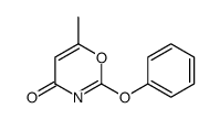 6-methyl-2-phenoxy-1,3-oxazin-4-one结构式