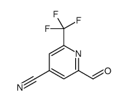 4-Pyridinecarbonitrile,2-formyl-6-(trifluoromethyl)-(9CI) picture
