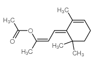 4-(2,6,6-Trimethyl-2-cyclohexen-1-ylidene)-2-acetoxybut-2-ene Structure