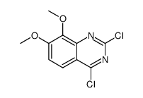 2,4-dichloro-7,8-dimethoxy-quinazoline structure