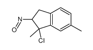 3-chloro-3,5-dimethyl-2-nitroso-1,2-dihydroindene结构式