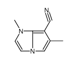 1,6-dimethylpyrrolo[1,2-a]imidazole-7-carbonitrile结构式