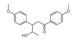 4-hydroxy-1,3-bis(4-methoxyphenyl)pentan-1-one结构式