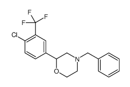 4-benzyl-2-[4-chloro-3-(trifluoromethyl)phenyl]morpholine结构式