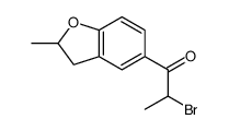 2-bromo-1-(2-methyl-2,3-dihydro-1-benzofuran-5-yl)propan-1-one Structure