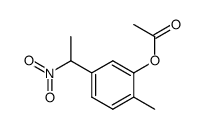 2-Acetoxy-4-(1-nitroethyl)toluol Structure