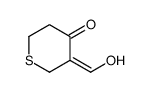 3-(hydroxymethylidene)thian-4-one结构式
